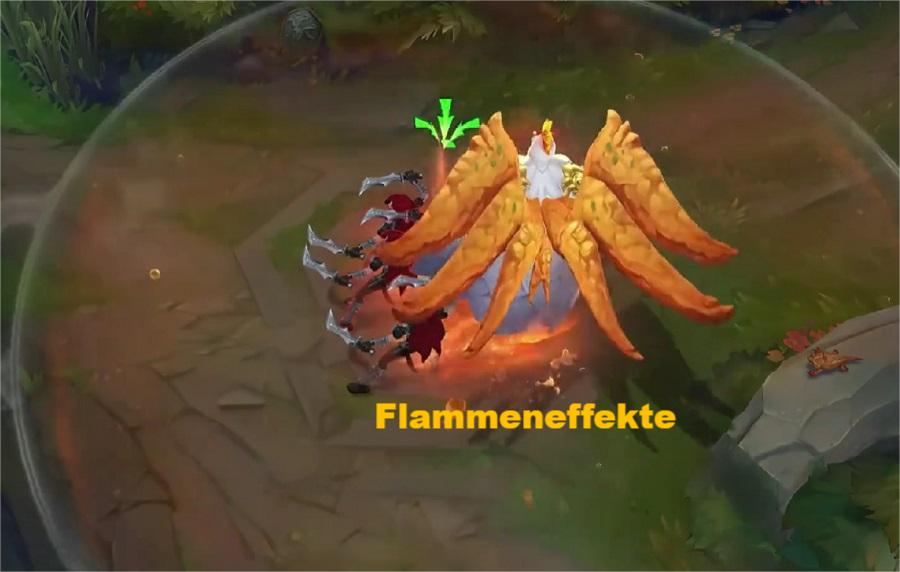 LoL Skin Swain - Flammeneffekte